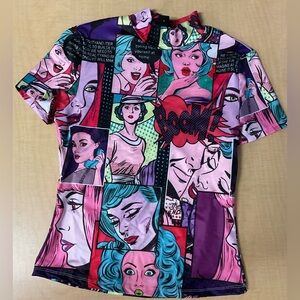 New SHEIN graffiti picture shirt BOOM size adult xs never worn